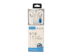 Auriculares con cable para Iphone Blanco