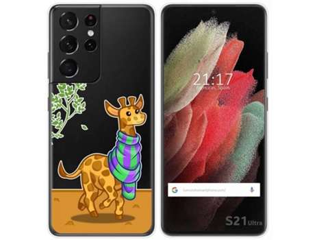 Carcasa Samsung Galaxy S21 Ultra 5G TUMUNDOSMARTPHONE Dibujos Transparente Multicolor