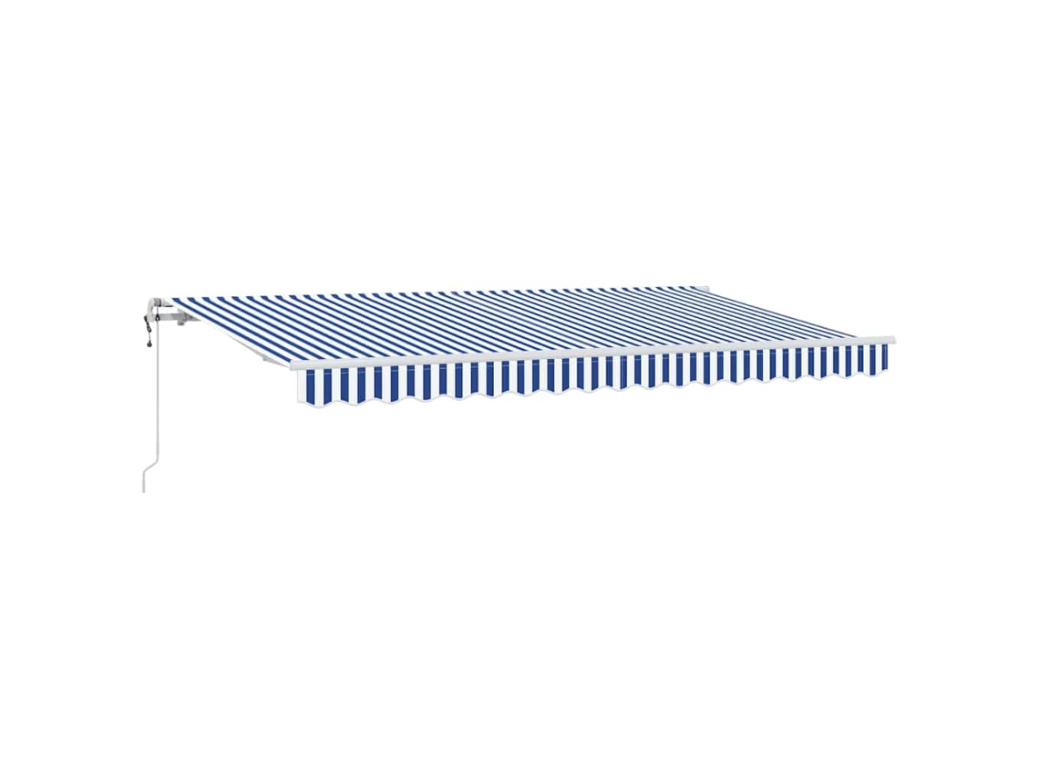 Maison Exclusive - Toldo Retráctil Azul 400 X 200 Cm Tela