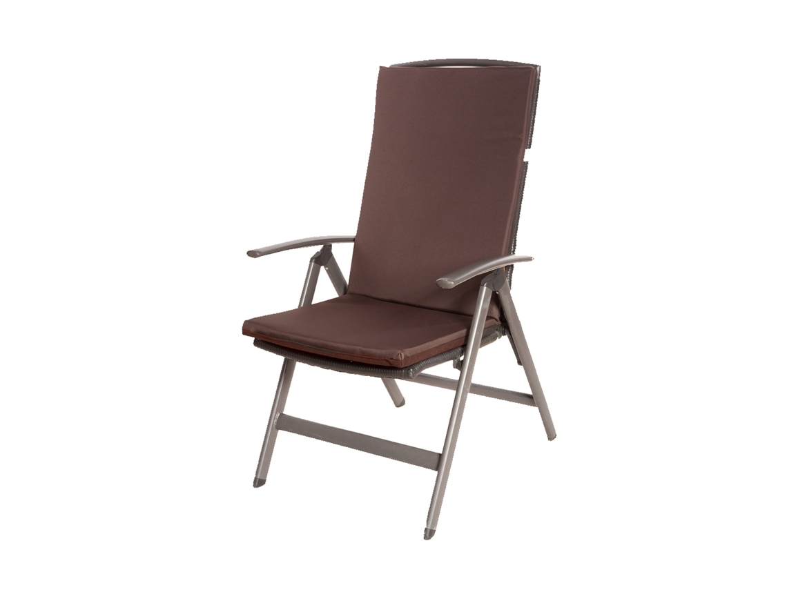 Cojín para silla 1 ud Cojín 110x47x4cm marrón cojín para silla de exterior Cojín de asiento con respaldo alto SETGARDEN