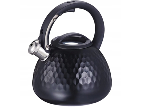 Hervidor de agua Tetera 2,7L silbante Gerda negro KARL HAUSMANN