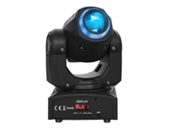 Luz móvil, LED RGB, control DMX, negra, enchufe UE, OEM