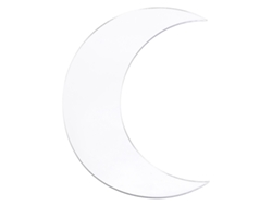 2026-calcomanía De Pared Con Forma De Luna Acrílico Espejo Decorativo Para Hogar Oficina Pasillo Plata