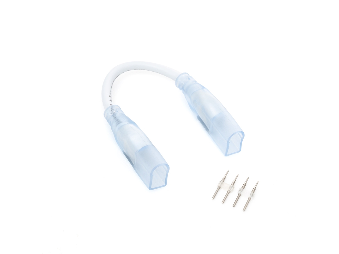 Conector de tira LED de neón Sflex8 de 220 V con doble atenuación y cable monocromático