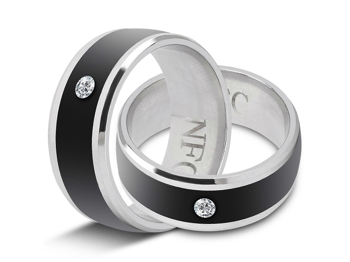 Anillo inteligente NFC multifuncional, dispositivo mágico universal para teléfonos móviles Nostalgia88 (talla 11)