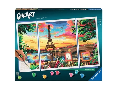 Pintura Por Números Formato Tríptico Creart 80X50Cm RAVENSBURGER