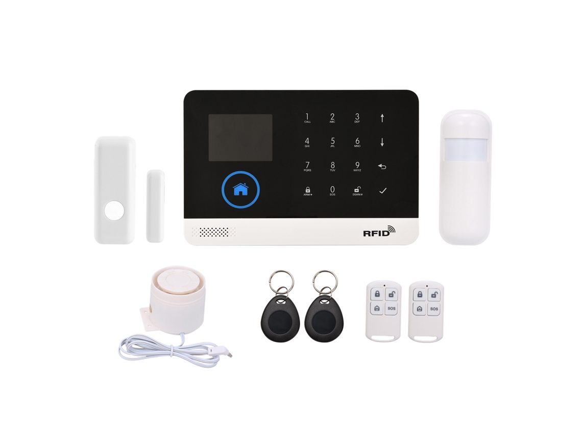 Sistema de alarma inteligente inalámbrico con sensor de puerta y control mediante aplicación