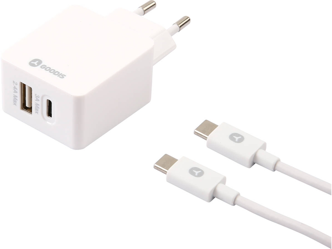 Kit Cargador + cable A A-A A A Blanco (Salida Rejilla A)