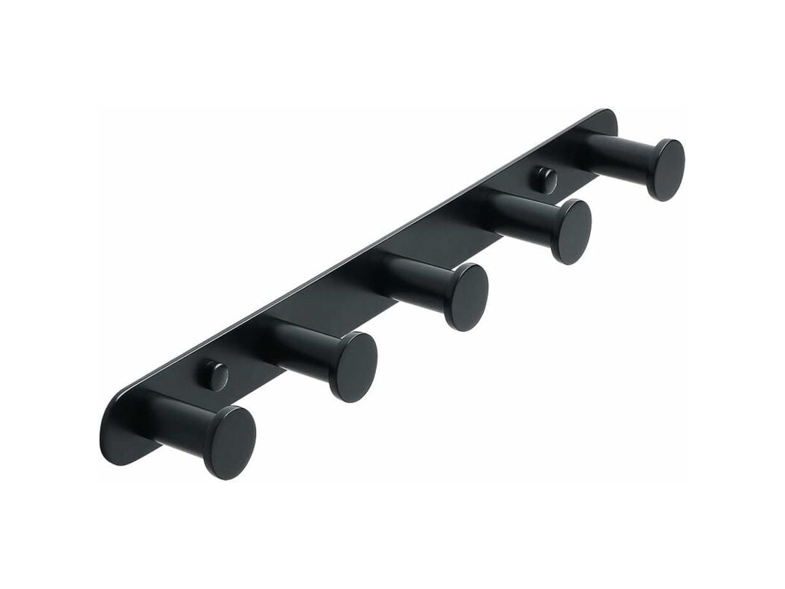 Percheros elegantes y compactos, de acero inoxidable resistente, para montar en la pared, redondos, clásicos y sencillos.