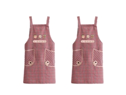 Mono Femenino De Algodón Antimanchas, Moda, 2 Piezas, Para Cocina, Restaurante O Uso Doméstico