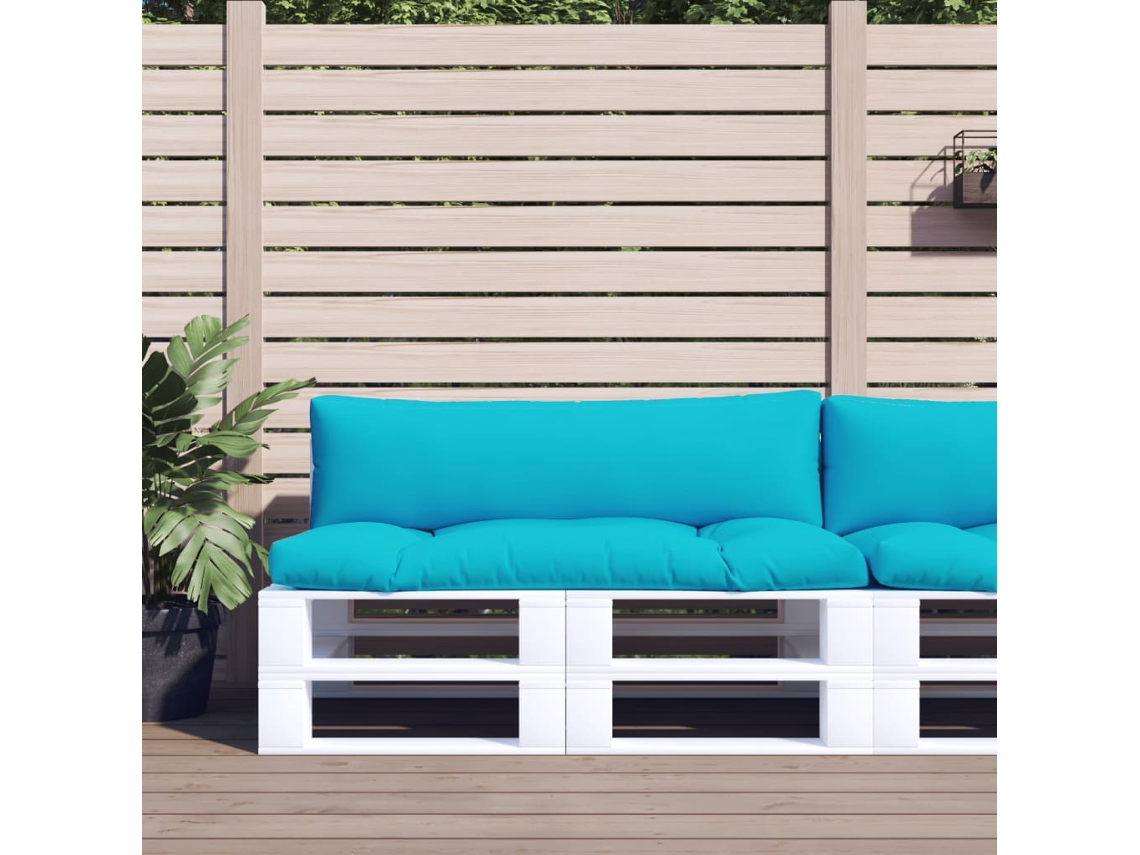 Cojines para muebles de palets, 2 unidades, tela Oxford turquesa HARLANV1