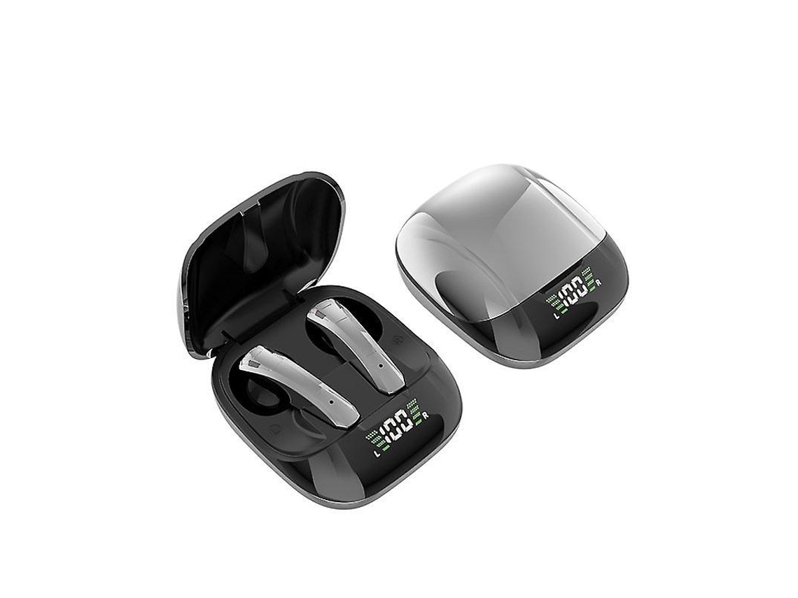 YEMAESRE Auriculares Bluetooth Led con Sonido Tws No Recargables A Prueba De Agua con Cancelación De Ruido Plata