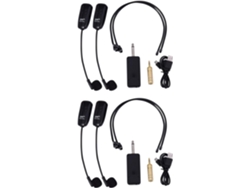 2x U12f Uhf Mezclador Amplificador Uno Dos Auriculares Con Micrófono