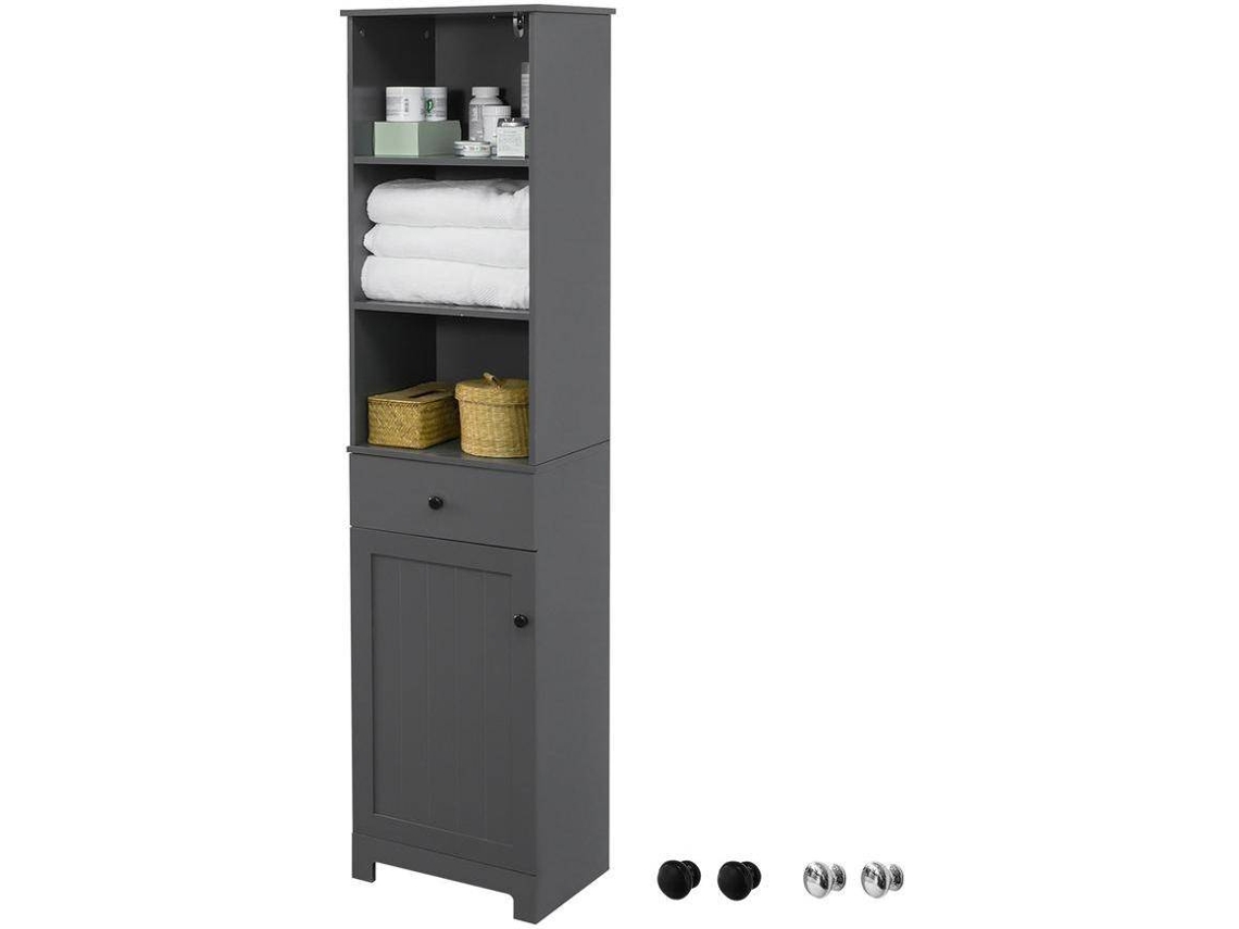 Armário de Baño SOBUY BZR17-DG (MDF - 161 x 40 x 35 cm)