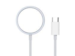 Cargador Inalámbrico 15w Rápido Con Succión Magnética Para Teléfono 1m Cable