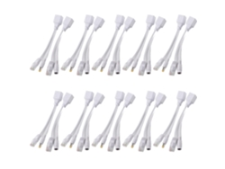 10 Par Poe Rj45 Cable Ip Sala Cable Divisor Ethernet Alimentación Cámara Esfuerzo
