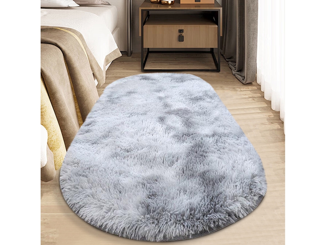 Alfombra Ovalada De Seda Para El Dormitorio