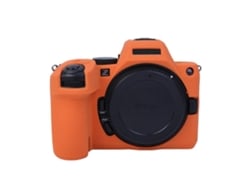 Capa Protetora De Silicone Macio Com Textura De Lichia Para Nikon Z5ii Laranja