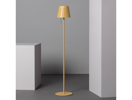 Lámpara de Pie ILUZZIA (Amarillo - Metal - 93.5x14 cm)