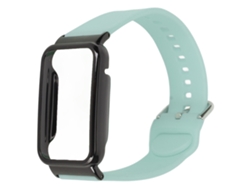 Pulsera De Silicona Con Funda Protectora Para Mi Band 7 Pro, Color Azul Claro Y Negro.