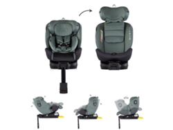 Silla de Coche Premium I Talla 40 150 cm con Isofix y Rotación 360º Chipolino Basil