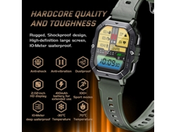 Reloj Inteligente Green-lemfo C28 Con Pantalla Hd De 2,02 Pulgadas, Batería De 410 Mah, Llamadas Bluetooth, Resistente Al Agua Hasta 1 Atm.