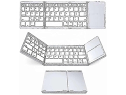 Mini teclado inalámbrico Bluetooth plegable B033 con panel táctil Nostalgia88