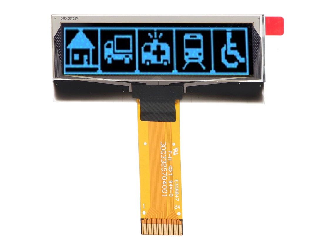 Módulo de pantalla OLED de 2,23 pulgadas con resolución de 123x32, interfaces SPI/IIC SSD1305, color azul, 24 pines.