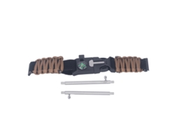 Reloj De Cuarzo Para Parejas (hombre Y Mujer) Con Correa De Paracord Gris. Diseño Para Exteriores.