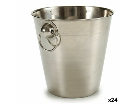 Cubitera Plateado Acero Inoxidable 1 L 12x12x12 cm (24 Unidades)