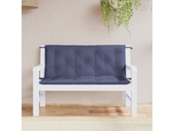 Cojines para banco de jardín 2 piezas 120x50x7cm Oxford azul marino Dkd Home Decor