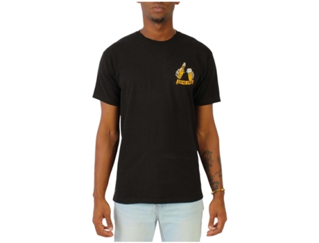 Camiseta de Hombre VANS Below Ss Algodón Negro (XS)