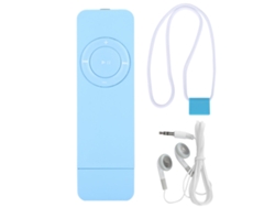 Reproductor Mp3 Portátil Con Conector Para Auriculares De 3,5 Mm Y Memoria Ampliable De 32 Gb - Azul