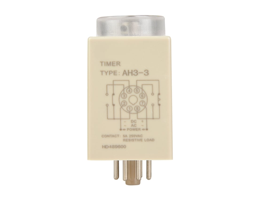 Veloriskku-relé Temporizador De Retardo De Encendido Ah3-3 24vdc 8 Pines 6 Segundos