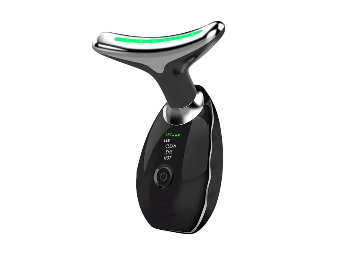 Masajeador facial portátil, herramienta multifuncional para el cuidado de la piel, masajeador facial y de cuello, dispositivo de belleza LED 7 Yizhood