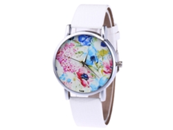Reloj De Cuarzo Unisex Con Correa De Cuero Pu Zhoulianfa T458-yx (blanco)