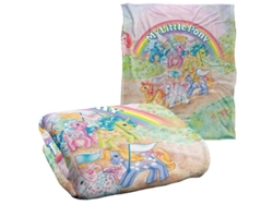 Manta Retro Clásica De My Little Pony Súper Suave, 50x40 Pulgadas (100x125 Cm), Con Licencia Oficial.