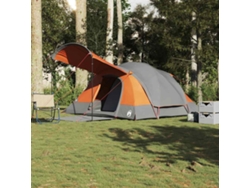 Tienda De Campaña Familiar Túnel 8 Personas Impermeable Naranja