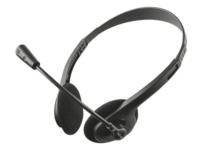 Auriculares Con Cable TRUST Primo Chat (On Ear - PC - Negro)