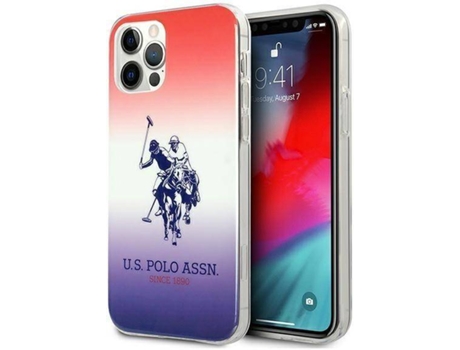 Funda Apple iPhone 12 Pro Max US POLO Original (Rojo, Blanco y Azul)
