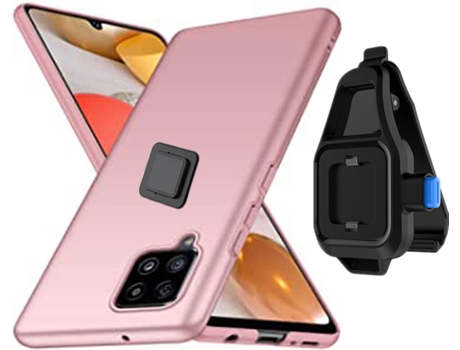 Carcasa Samsung A42 5G Turtleshell con Soporte de Cintura Rosa