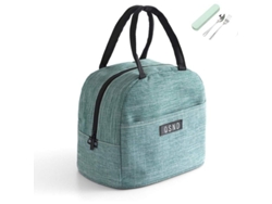 2026da-bolsa De Almuerzo Aislada Antiderrame Reutilizable Con Bolsillo Delantero Para Picnic Y Oficina