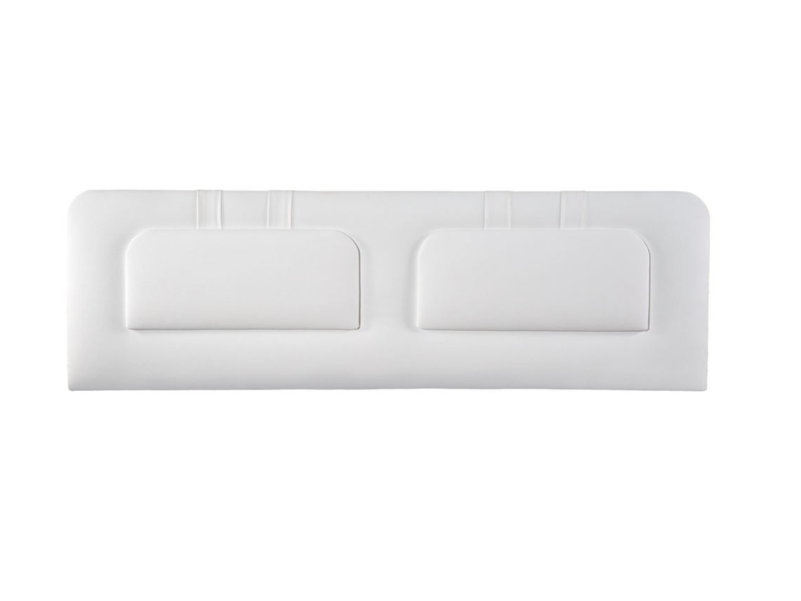 Cabecero Tapizado BLUME para Cama 150 Polipiel Blanco ( 160 x 50 x 7 cm)