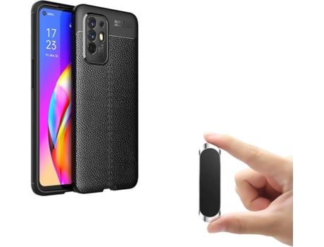 Carcasa Oppo Find X3 Neo PHONESHIELD Rugged Leather y Soporte Magnético Multifunción Negro