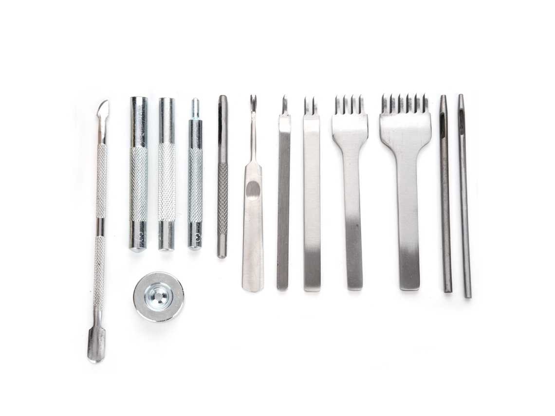 Kit De Herramientas Para Trabajos En Cuero De 42 Piezas Para Coser Y Perforar, Con Instrucciones.