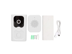 Campainha Inteligente Sem Fio Com Câmera App Controle 640x480 Bateria 800mah Para Casa Escritório
