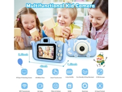 Cámara digital para niños de 32 GB, 1080p, HD, juguete para niños y niñas, color azul Yemaesre