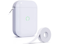 Impresora térmica, mini impresora de etiquetas Bluetooth con 1 rollo de papel de etiquetas blanco Cuich