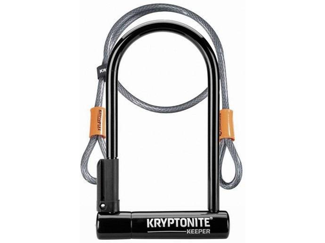 KRYPTONITE U-lock Keeper 12 Candado de bicicleta estándar con 4 cables flexibles (llaves)