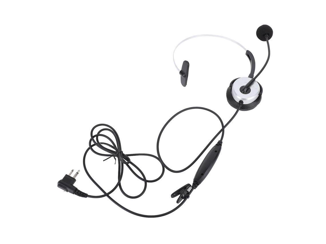 Auriculares Para Radio Bidireccional Con Micrófono De Diadema Para Gp2000, Gp300, Cp040 Y Cp100.